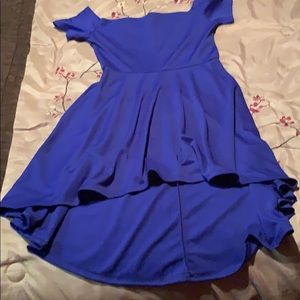 Royal blue dress 85% polyester 5% spandex